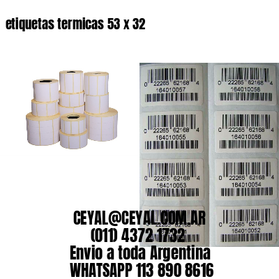 etiquetas termicas 53 x 32