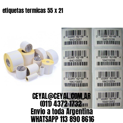 etiquetas termicas 55 x 21