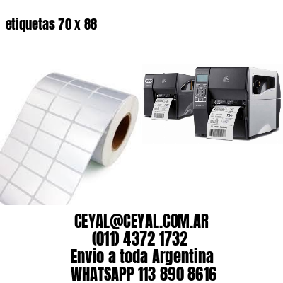 etiquetas 70 x 88