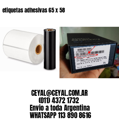 etiquetas adhesivas 65 x 58