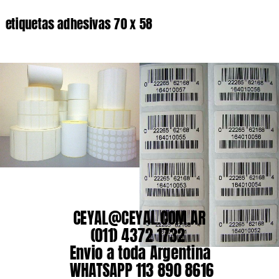 etiquetas adhesivas 70 x 58