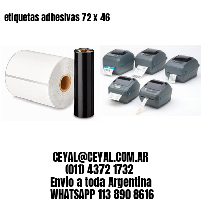 etiquetas adhesivas 72 x 46