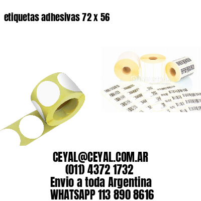 etiquetas adhesivas 72 x 56