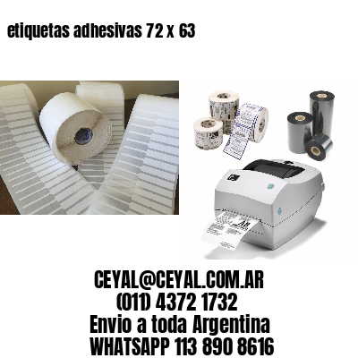 etiquetas adhesivas 72 x 63