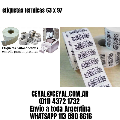 etiquetas termicas 63 x 97