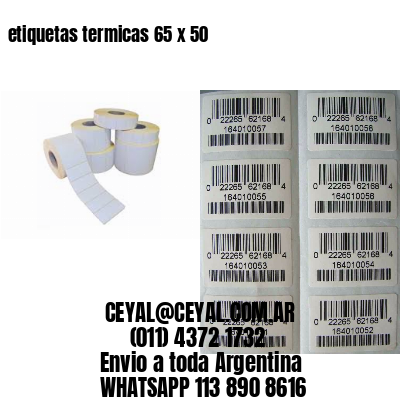 etiquetas termicas 65 x 50
