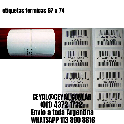 etiquetas termicas 67 x 74