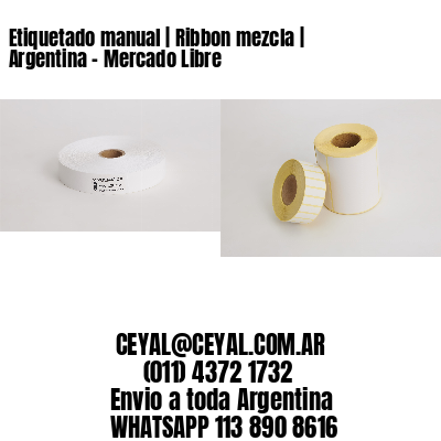 Etiquetado manual | Ribbon mezcla | Argentina – Mercado Libre