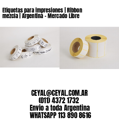 Etiquetas para impresiones | Ribbon mezcla | Argentina – Mercado Libre