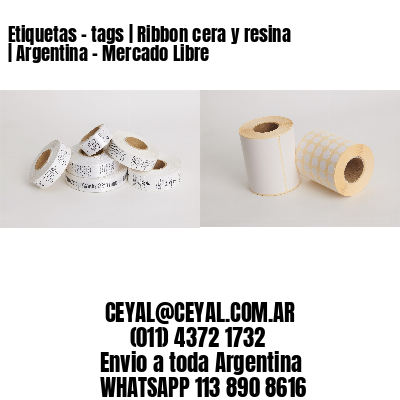 Etiquetas – tags | Ribbon cera y resina | Argentina – Mercado Libre