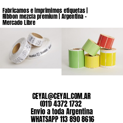 Fabricamos e imprimimos etiquetas | Ribbon mezcla premium | Argentina – Mercado Libre