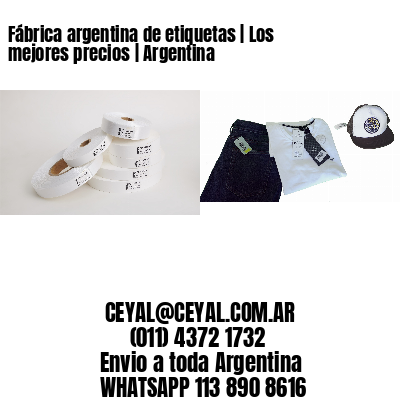Fábrica argentina de etiquetas | Los mejores precios | Argentina