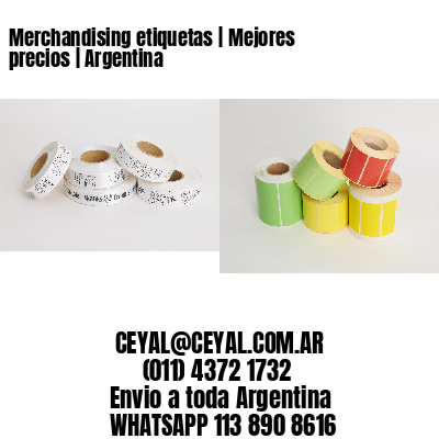Merchandising etiquetas | Mejores precios | Argentina