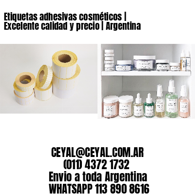 Etiquetas adhesivas cosméticos | Excelente calidad y precio | Argentina