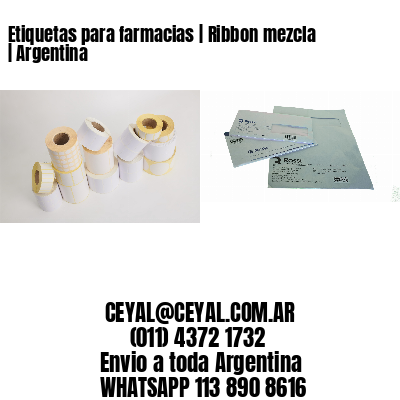 Etiquetas para farmacias | Ribbon mezcla | Argentina