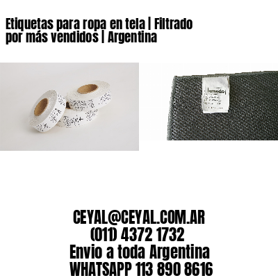 Etiquetas para ropa en tela | Filtrado por más vendidos | Argentina