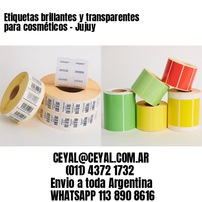 Etiquetas brillantes y transparentes para cosméticos – Jujuy