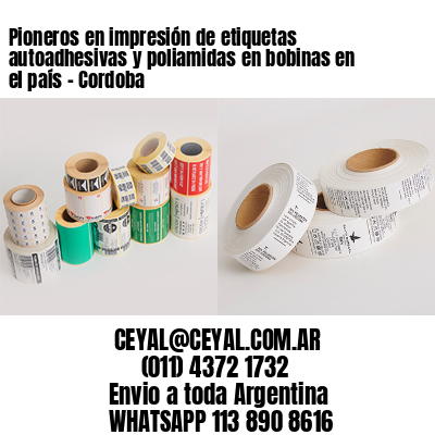 Pioneros en impresión de etiquetas autoadhesivas y poliamidas en bobinas en el país – Cordoba