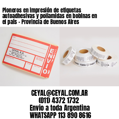 Pioneros en impresión de etiquetas autoadhesivas y poliamidas en bobinas en el país – Provincia de Buenos Aires