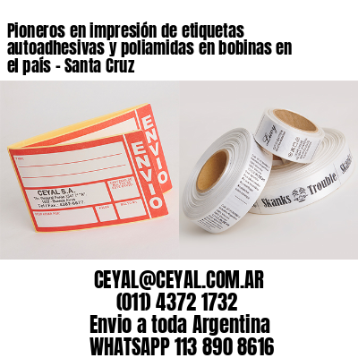 Pioneros en impresión de etiquetas autoadhesivas y poliamidas en bobinas en el país – Santa Cruz