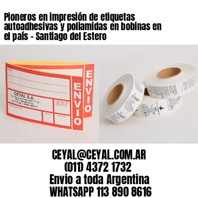 Pioneros en impresión de etiquetas autoadhesivas y poliamidas en bobinas en el país – Santiago del Estero