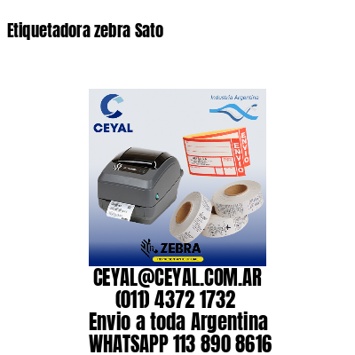 Etiquetadora zebra Sato