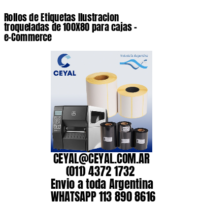 Rollos de Etiquetas Ilustracion troqueladas de 100X80 para cajas – e-Commerce
