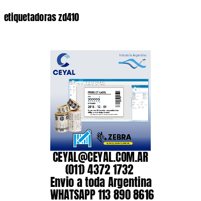 etiquetadoras zd410