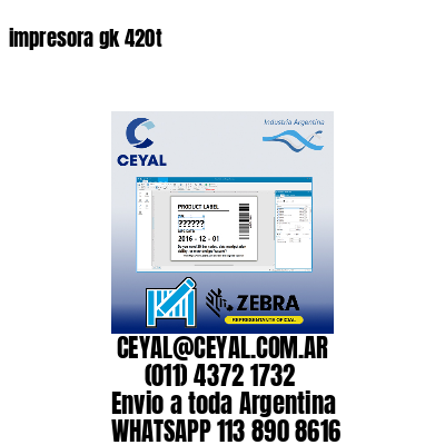 impresora gk 420t