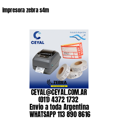 impresora zebra s4m