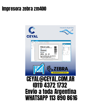 impresora zebra zm400