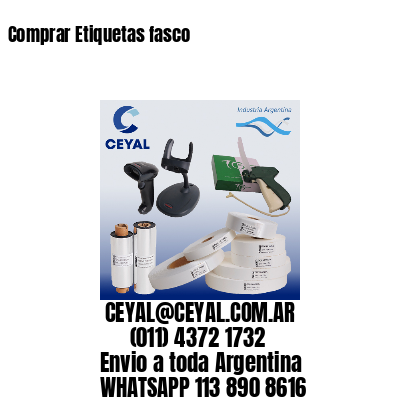 Comprar Etiquetas fasco