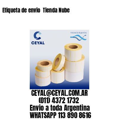 Etiqueta de envio  Tienda Nube