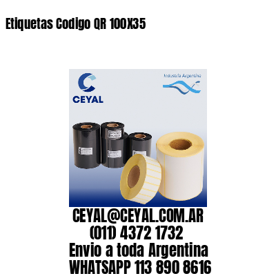 Etiquetas Codigo QR 100X35