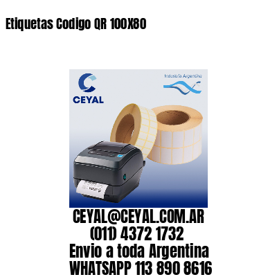 Etiquetas Codigo QR 100X80