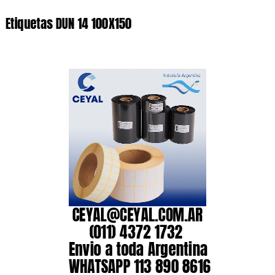 Etiquetas DUN 14 100X150