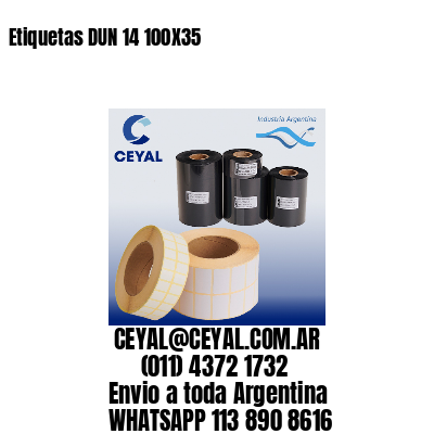 Etiquetas DUN 14 100X35