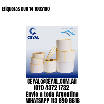 Etiquetas DUN 14 100×100