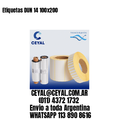 Etiquetas DUN 14 100×200