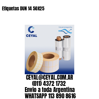 Etiquetas DUN 14 50X25