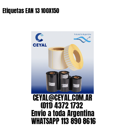 Etiquetas EAN 13 100X150