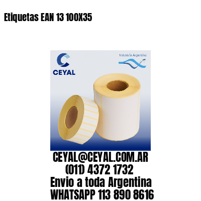 Etiquetas EAN 13 100X35