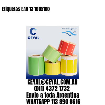 Etiquetas EAN 13 100×100