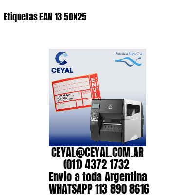 Etiquetas EAN 13 50X25