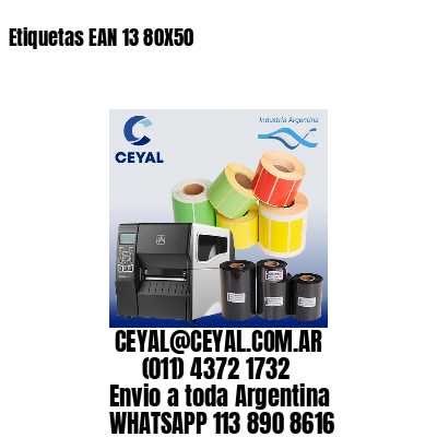 Etiquetas EAN 13 80X50