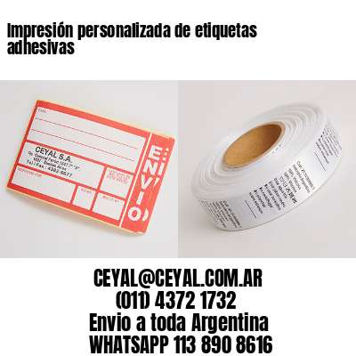 Impresión personalizada de etiquetas adhesivas