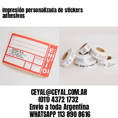 Impresión personalizada de stickers adhesivos