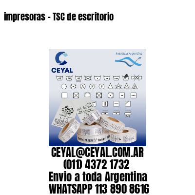impresoras – TSC de escritorio