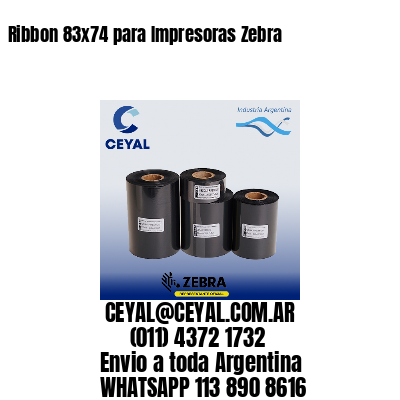 Ribbon 83×74 para Impresoras Zebra