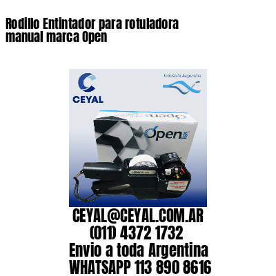 Rodillo Entintador para rotuladora manual marca Open